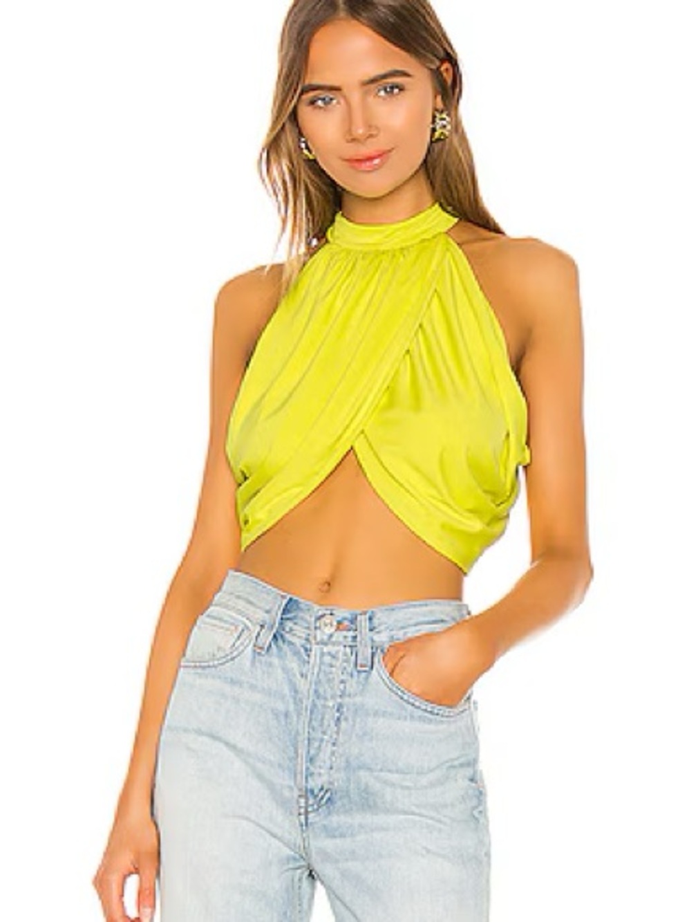 superdown x REVOLVE Backless Halter Crop Top